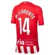 Camisola Atlético Madrid M. Llorente 14 Criança Equipamento 1ª 2023/24