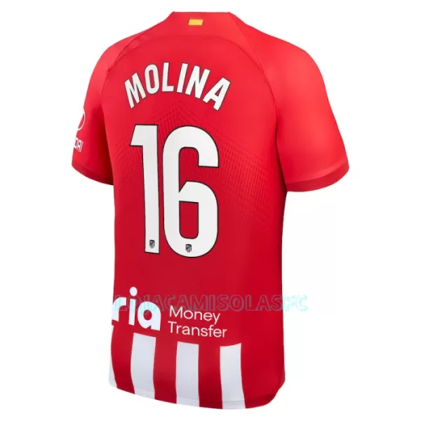 Camisola Atlético Madrid Molina 16 Homem Equipamento 1ª 2023/24