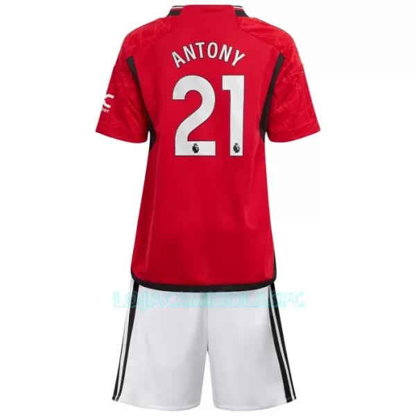 Camisola Manchester United Antony 21 Criança Equipamento 1ª 2023/24