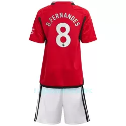 Camisola Manchester United Bruno Fernandes 8 Criança Equipamento 1ª 2023/24
