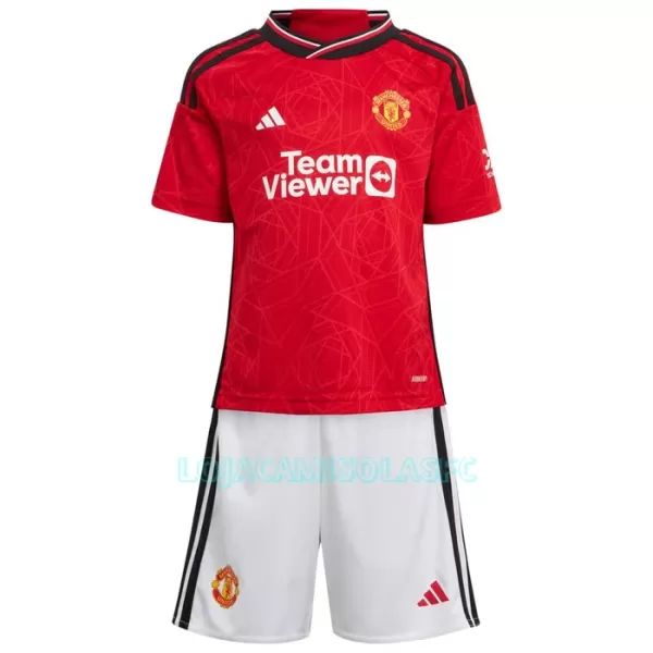 Camisola Manchester United Bruno Fernandes 8 Criança Equipamento 1ª 2023/24