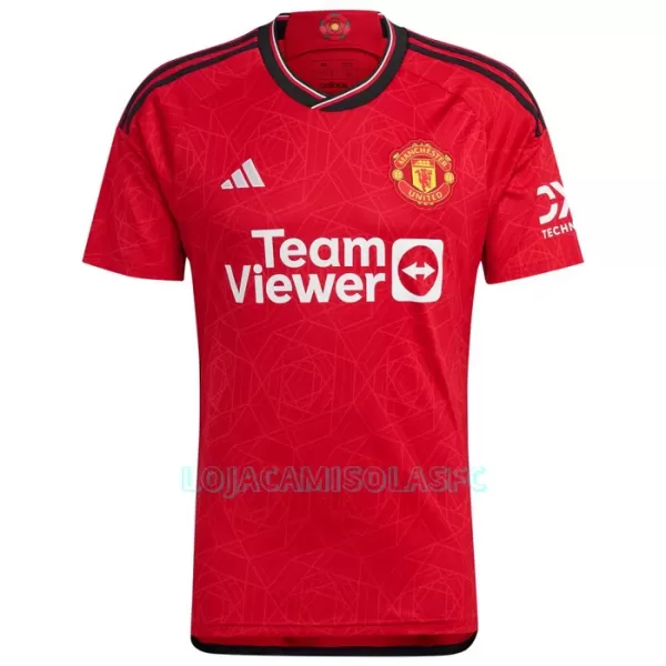 Camisola Manchester United Bruno Fernandes 8 Homem Equipamento 1ª 2023/24