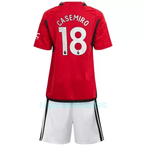 Camisola Manchester United Casemiro 18 Criança Equipamento 1ª 2023/24