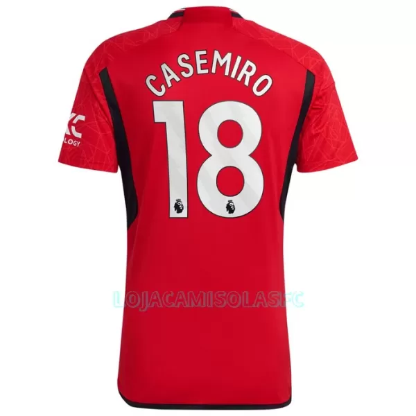 Camisola Manchester United Casemiro 18 Homem Equipamento 1ª 2023/24