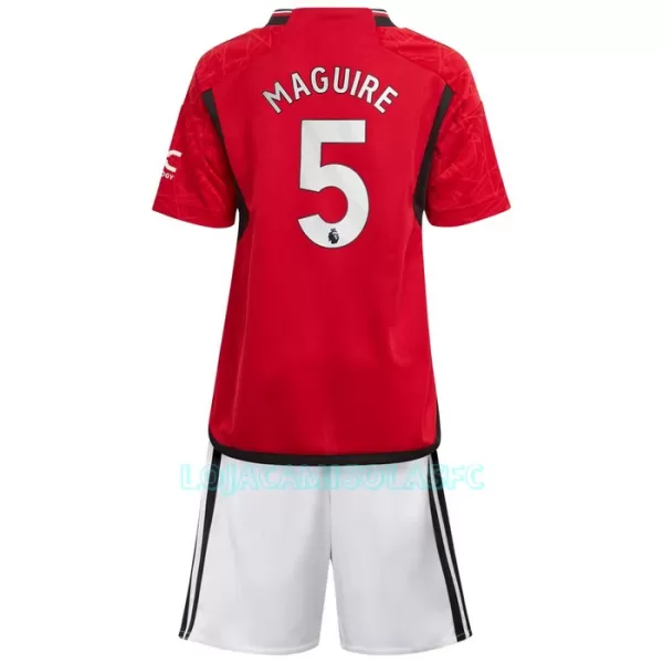 Camisola Manchester United Maguire 5 Criança Equipamento 1ª 2023/24