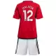 Camisola Manchester United Malacia 12 Criança Equipamento 1ª 2023/24