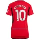 Camisola Manchester United Rashford 10 Mulher Equipamento 1ª 2023/24