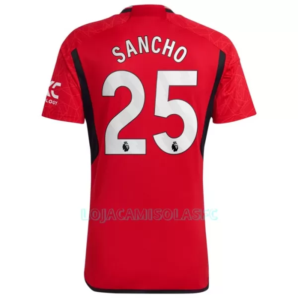 Camisola Manchester United Sancho 25 Homem Equipamento 1ª 2023/24