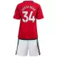 Camisola Manchester United Van De Beek 34 Criança Equipamento 1ª 2023/24