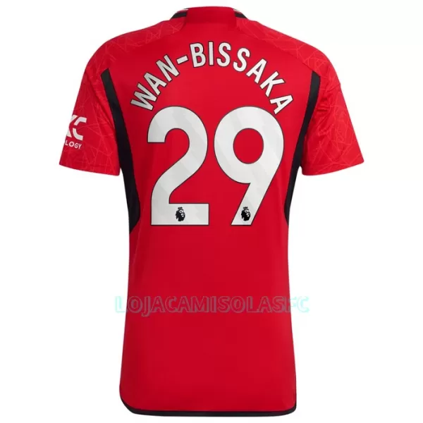 Camisola Manchester United Wan-Bissaka 29 Homem Equipamento 1ª 2023/24