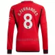 Camisola Manga Comprida Manchester United Bruno Fernandes 8 Homem Equipamento 1ª 2023/24