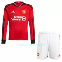 Camisola Manga Comprida Manchester United Criança Equipamento 1ª 2023/24 Camisola Manga Comprida Manchester United Criança Equipamento 1ª 2023/24