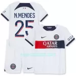 Camisola Paris Saint-Germain N.Mendes 25 Criança Equipamento 2ª 2023/24