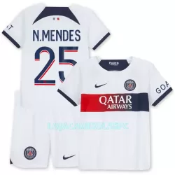 Camisola Paris Saint-Germain N.Mendes 25 Criança Equipamento 2ª 2023/24 Camisola Paris Saint-Germain N.Mendes 25 Criança Equipamento 2ª 2023/24