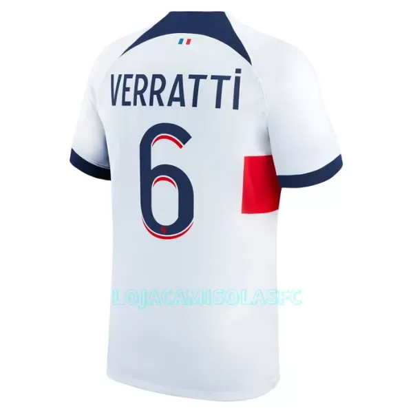Camisola Paris Saint-Germain Verratti 6 Homem Equipamento 2ª 2023/24