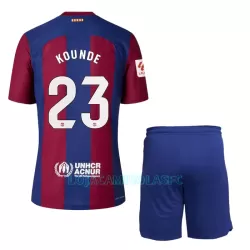 Camisola FC Barcelona Kounde 23 Criança Equipamento 1ª 2023/24 Camisola FC Barcelona Kounde 23 Criança Equipamento 1ª 2023/24
