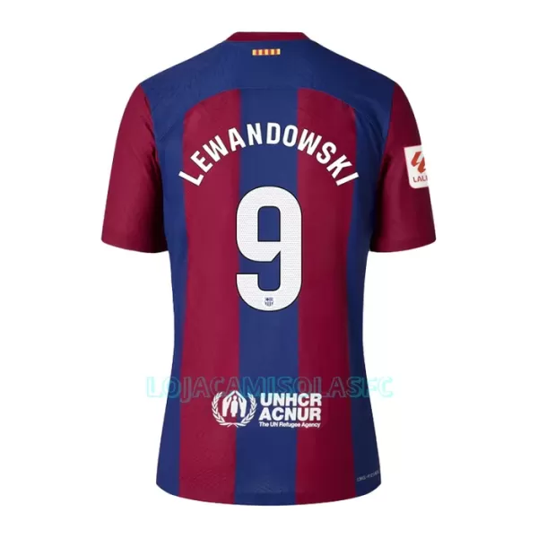 Camisola FC Barcelona Lewandowski 9 Criança Equipamento 1ª 2023/24