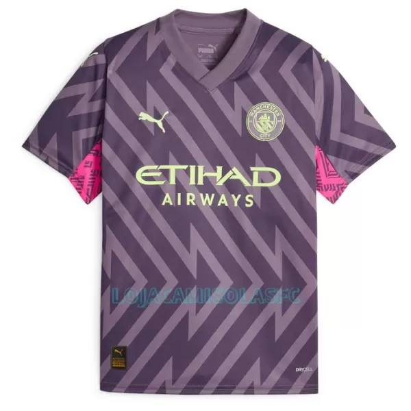 Camisola Guarda-Redes Manchester City Champions of Europe Homem Equipamento 2ª 2023/24