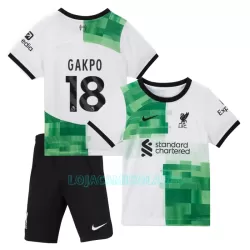 Camisola Liverpool Gakpo 18 Criança Equipamento 2ª 2023/24 Camisola Liverpool Gakpo 18 Criança Equipamento 2ª 2023/24
