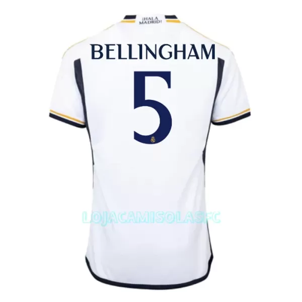 Camisola Real Madrid Bellingham 5 Criança Equipamento 1ª 2023/24