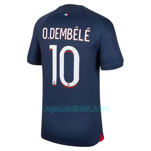 Camisola Paris Saint-Germain Dembele 10 Criança Equipamento 1ª 2023/24