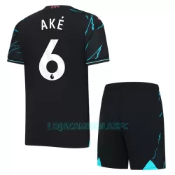 Camisola Manchester City Ake 6 Criança Equipamento 3ª 2023/24 Camisola Manchester City Ake 6 Criança Equipamento 3ª 2023/24