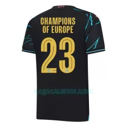 Camisola Manchester City Champions of Europe Homem Equipamento 3ª 2023/24 Camisola Manchester City Champions of Europe Homem Equipamento 3ª 2023/24