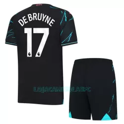 Camisola Manchester City De Bruyne 17 Criança Equipamento 3ª 2023/24 Camisola Manchester City De Bruyne 17 Criança Equipamento 3ª 2023/24