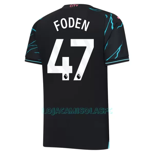 Camisola Manchester City Foden 47 Criança Equipamento 3ª 2023/24