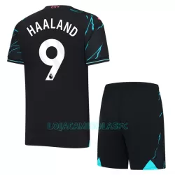 Camisola Manchester City Haaland 9 Criança Equipamento 3ª 2023/24 Camisola Manchester City Haaland 9 Criança Equipamento 3ª 2023/24