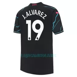 Camisola Manchester City J. Alvarez 19 Homem Equipamento 3ª 2023/24