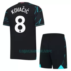 Camisola Manchester City Kovacic 8 Criança Equipamento 3ª 2023/24 Camisola Manchester City Kovacic 8 Criança Equipamento 3ª 2023/24