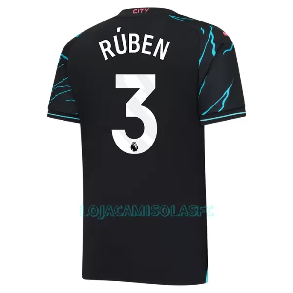 Camisola Manchester City Rúben 3 Criança Equipamento 3ª 2023/24