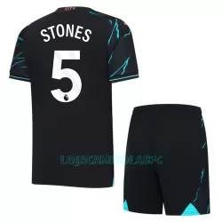 Camisola Manchester City Stones 5 Criança Equipamento 3ª 2023/24 Camisola Manchester City Stones 5 Criança Equipamento 3ª 2023/24