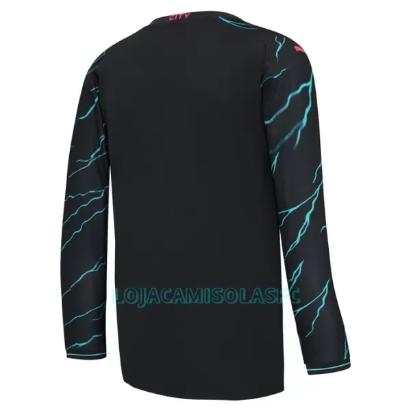 Camisola Manga Comprida Manchester City Homem Equipamento 3ª 2023/24