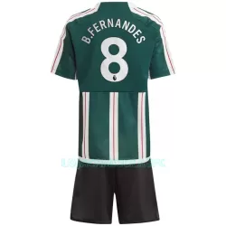 Camisola Manchester United Bruno Fernandes 8 Criança Equipamento 2ª 2023/24