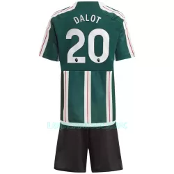 Camisola Manchester United Dalot 20 Criança Equipamento 2ª 2023/24