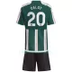 Camisola Manchester United Dalot 20 Criança Equipamento 2ª 2023/24