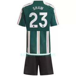 Camisola Manchester United Shaw 23 Criança Equipamento 2ª 2023/24
