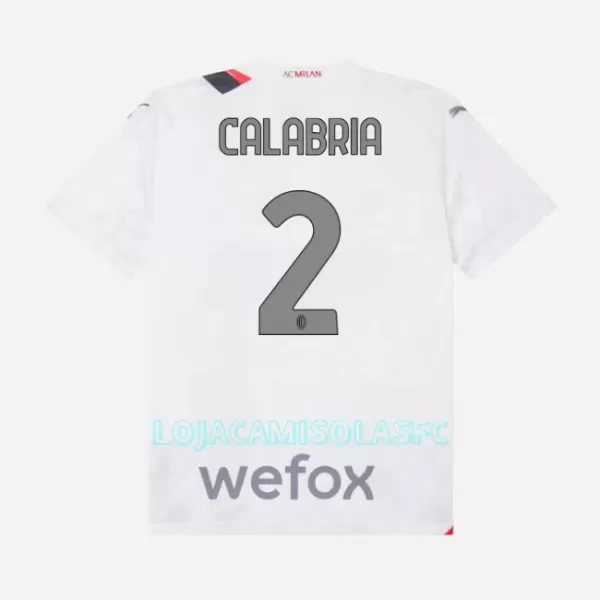 Camisola AC Milan Calabria 2 Criança Equipamento 2ª 2023/24