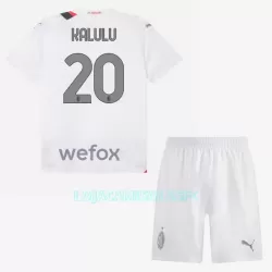 Camisola AC Milan Kalulu 20 Criança Equipamento 2ª 2023/24