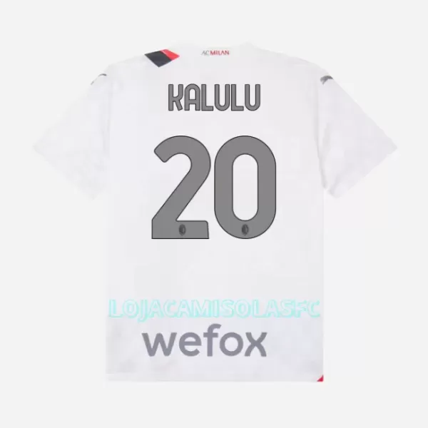 Camisola AC Milan Kalulu 20 Criança Equipamento 2ª 2023/24