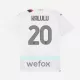 Camisola AC Milan Kalulu 20 Criança Equipamento 2ª 2023/24