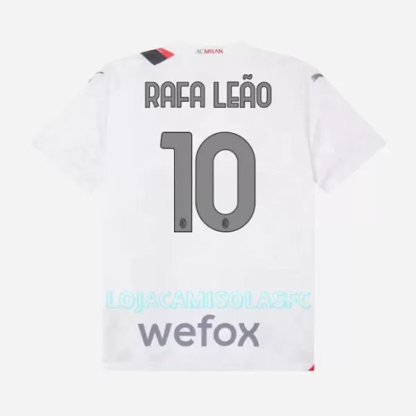 Camisola AC Milan Rafael Leao 10 Criança Equipamento 2ª 2023/24