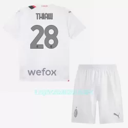 Camisola AC Milan Thiaw 28 Criança Equipamento 2ª 2023/24