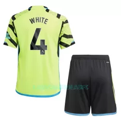 Camisola Arsenal White 4 Criança Equipamento 2ª 2023/24 Camisola Arsenal White 4 Criança Equipamento 2ª 2023/24