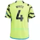 Camisola Arsenal White 4 Criança Equipamento 2ª 2023/24