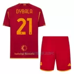 Camisola AS Roma Dybala 21 Criança Equipamento 1ª 2023/24