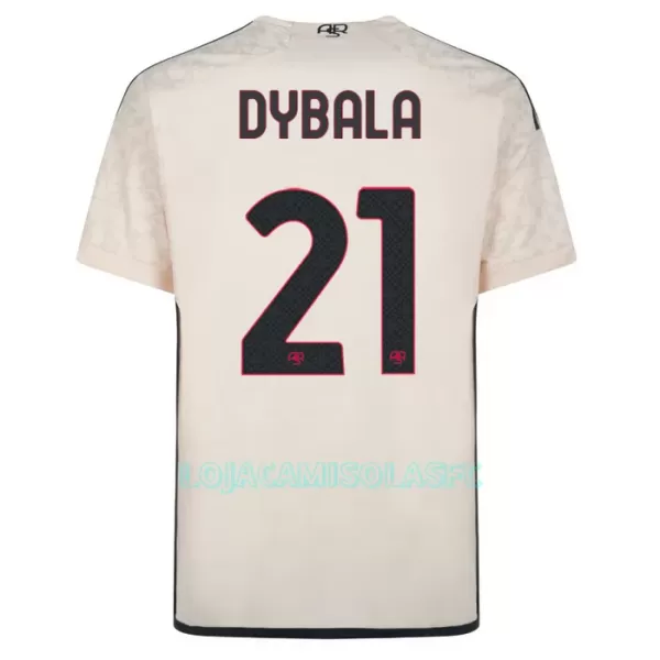 Camisola AS Roma Dybala 21 Criança Equipamento 2ª 2023/24