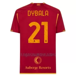 Camisola AS Roma Dybala 21 Homem Equipamento 1ª 2023/24